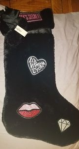 Victoria's secret faux fur Christmas stocking
